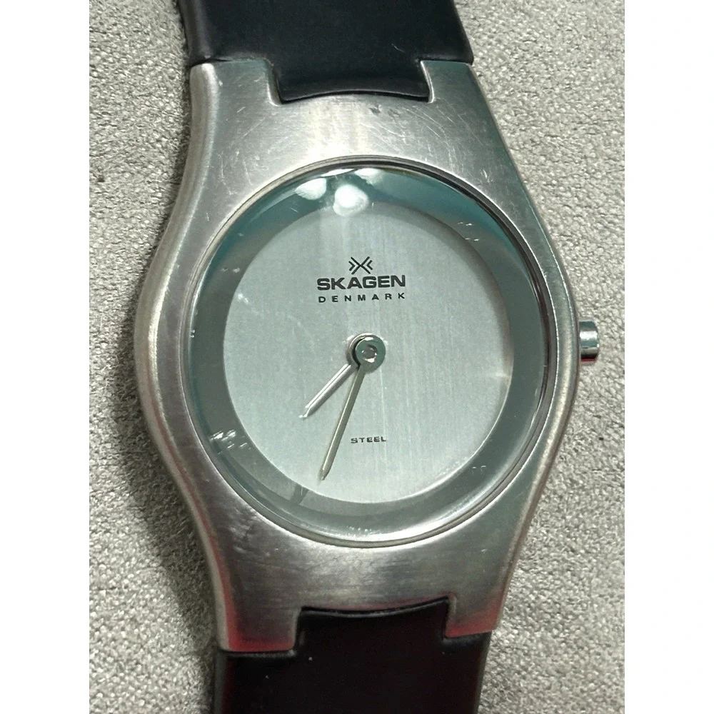 Skagen Womens 235SSR Quartz Watch‎ Original Band New Battery
